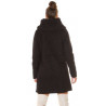 Black Beautiful Boucle look coat with hood