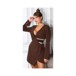 WrapAround-Look Mini Dress...