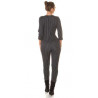 Sexy pinstripe business overall