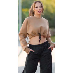 Sexy Cappucino Crop Jumper