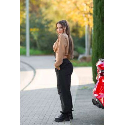 Sexy Cappucino Crop Jumper