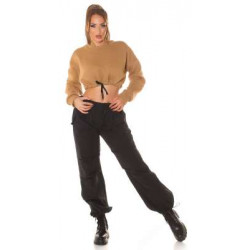 Sexy Cappucino Crop Jumper