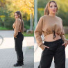 Sexy Cappucino Crop Jumper