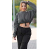 Sexy Khaki Crop Jumper