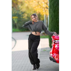 Sexy Khaki Crop Jumper