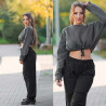 Sexy Khaki Crop Jumper